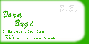 dora bagi business card